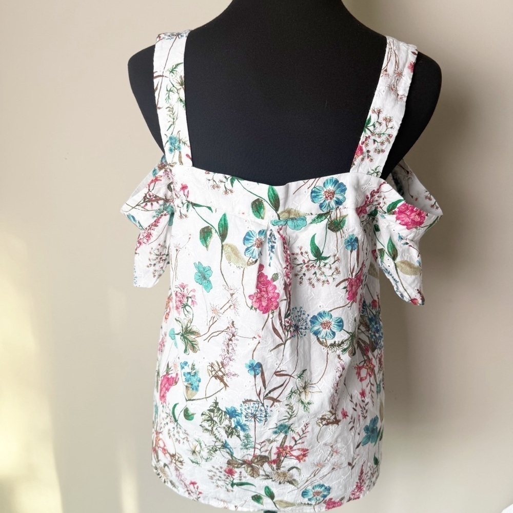 Sanctuary Floral off shoulder top S - Picture 6 of 13